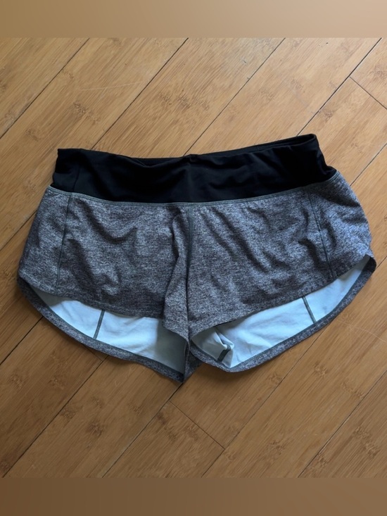 lululemon athletica Pants - lululemon athletica Gray Heather Shorts with Black Waistband